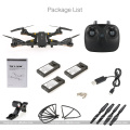 SJY-TK116W plegable Selfie Drone 2.4G 4CH 6 ejes FPV Quadcopter con 2MP WiFi Gran angular cámara RC Drone VS XS809W